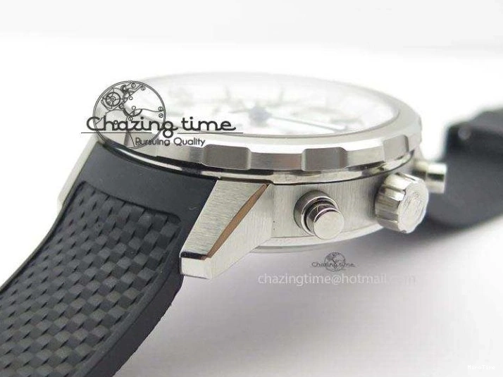 MIROTIME 0731 SportInspired Aquatimer Chrono IW376803 V6F 1:1 Best Edition White Dial On Rubber Strap A 7281